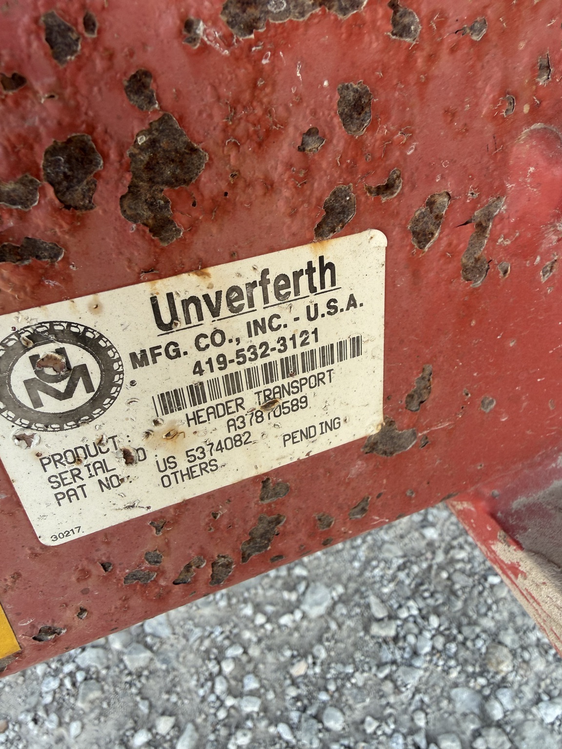  Unverferth HT25 Header Trailer