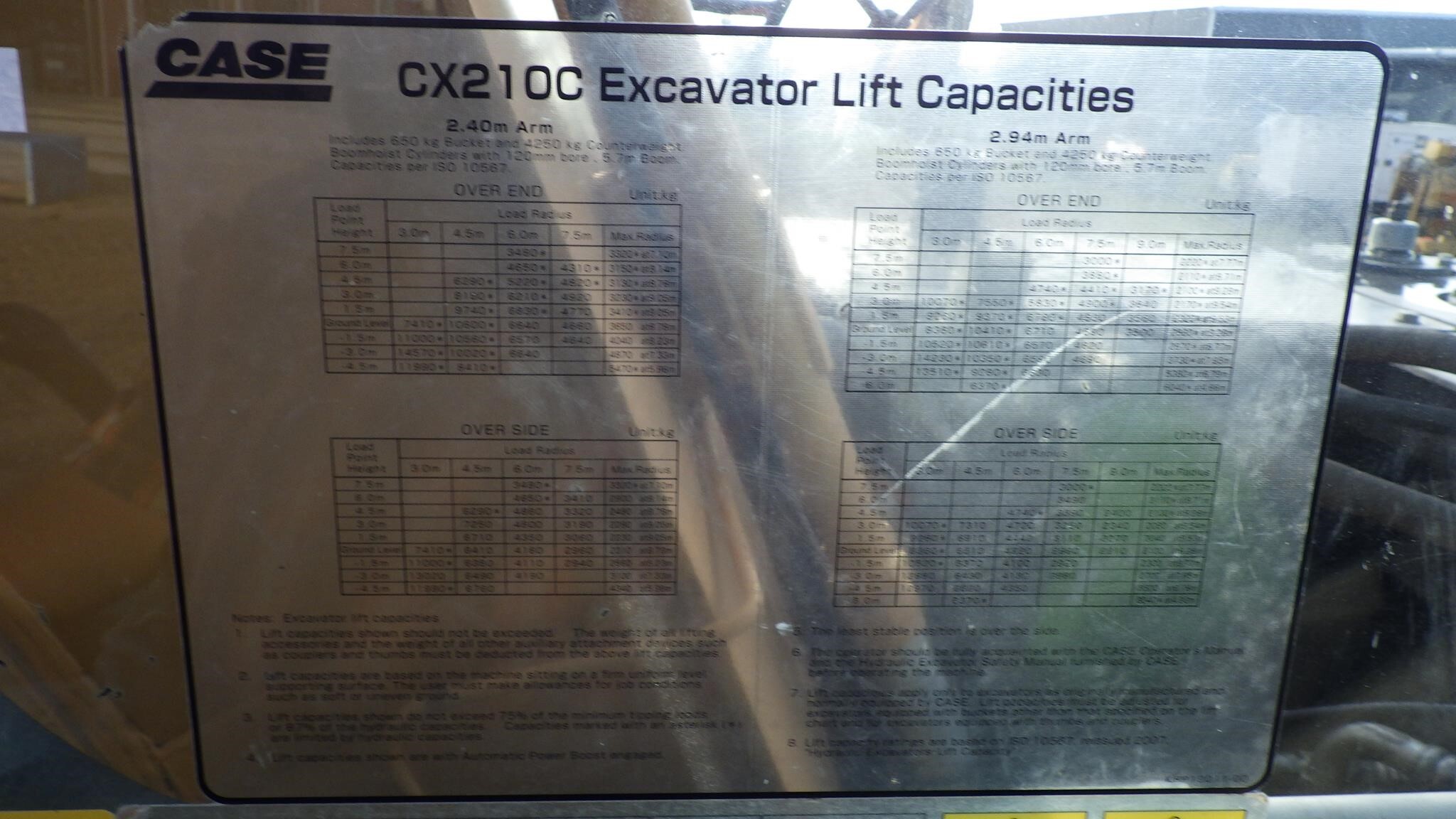 2014 Case CX210C Backhoe