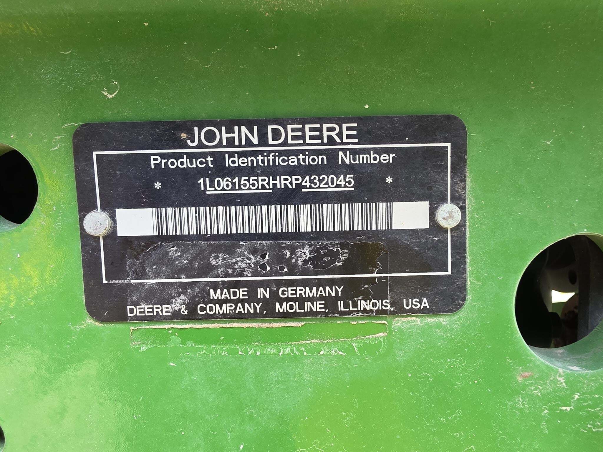 2024 John Deere 6R 155 Tractor