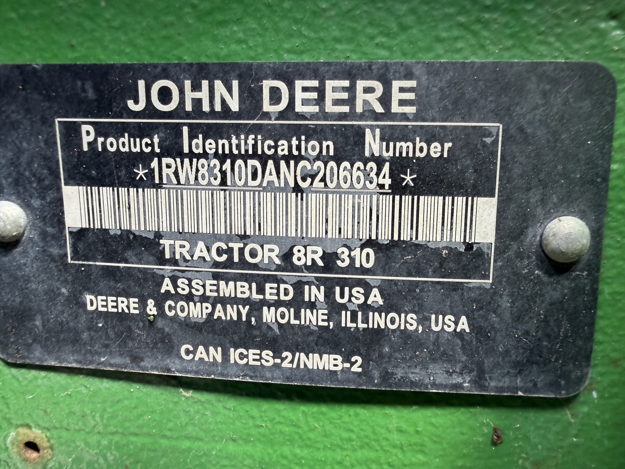 2022 John Deere 8R 310 Tractor