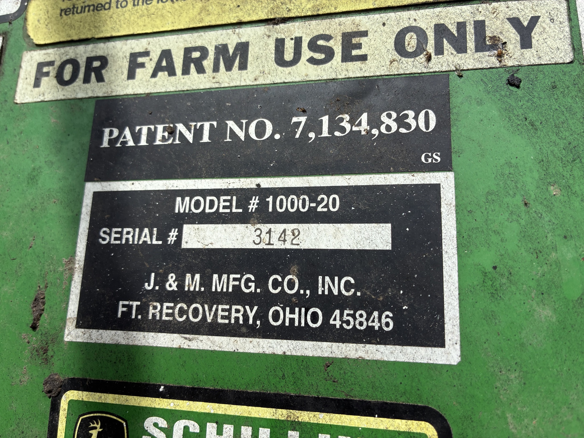 2011 J&M 1000-20 Grain Cart