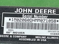 2022 John Deere 60D Lawn Mower