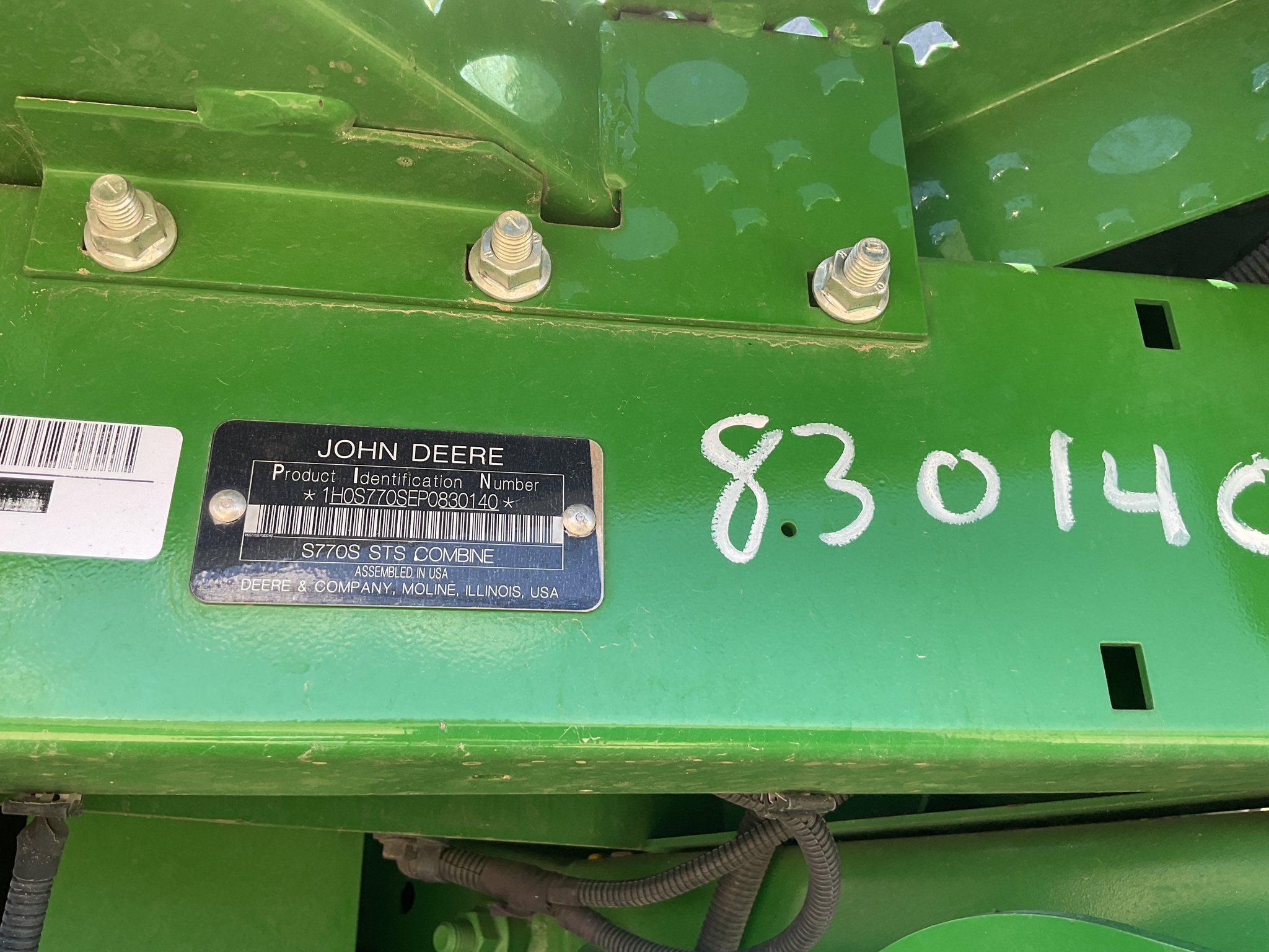 2024 John Deere S770 Combine