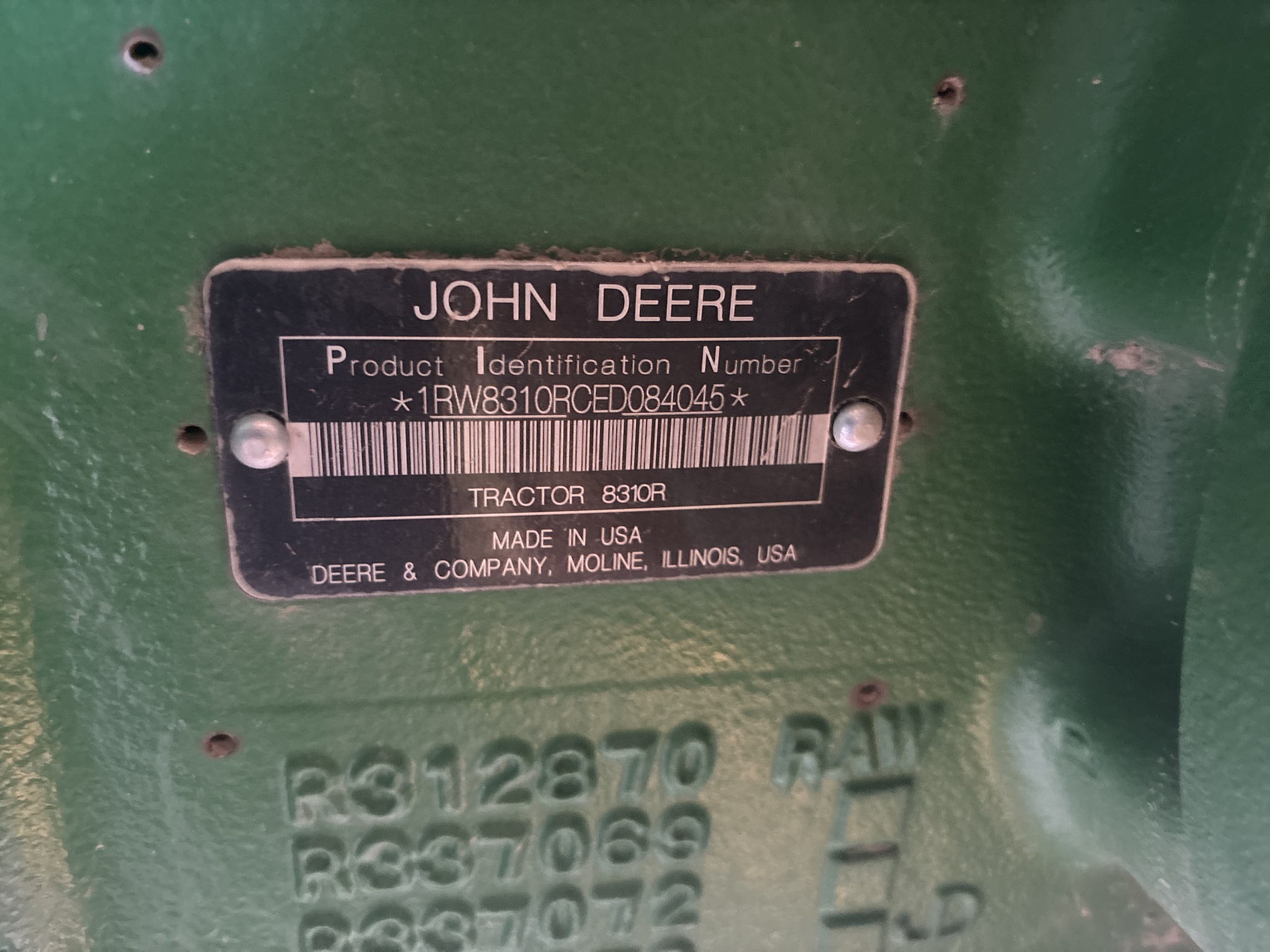 2014 John Deere 8310R Tractor