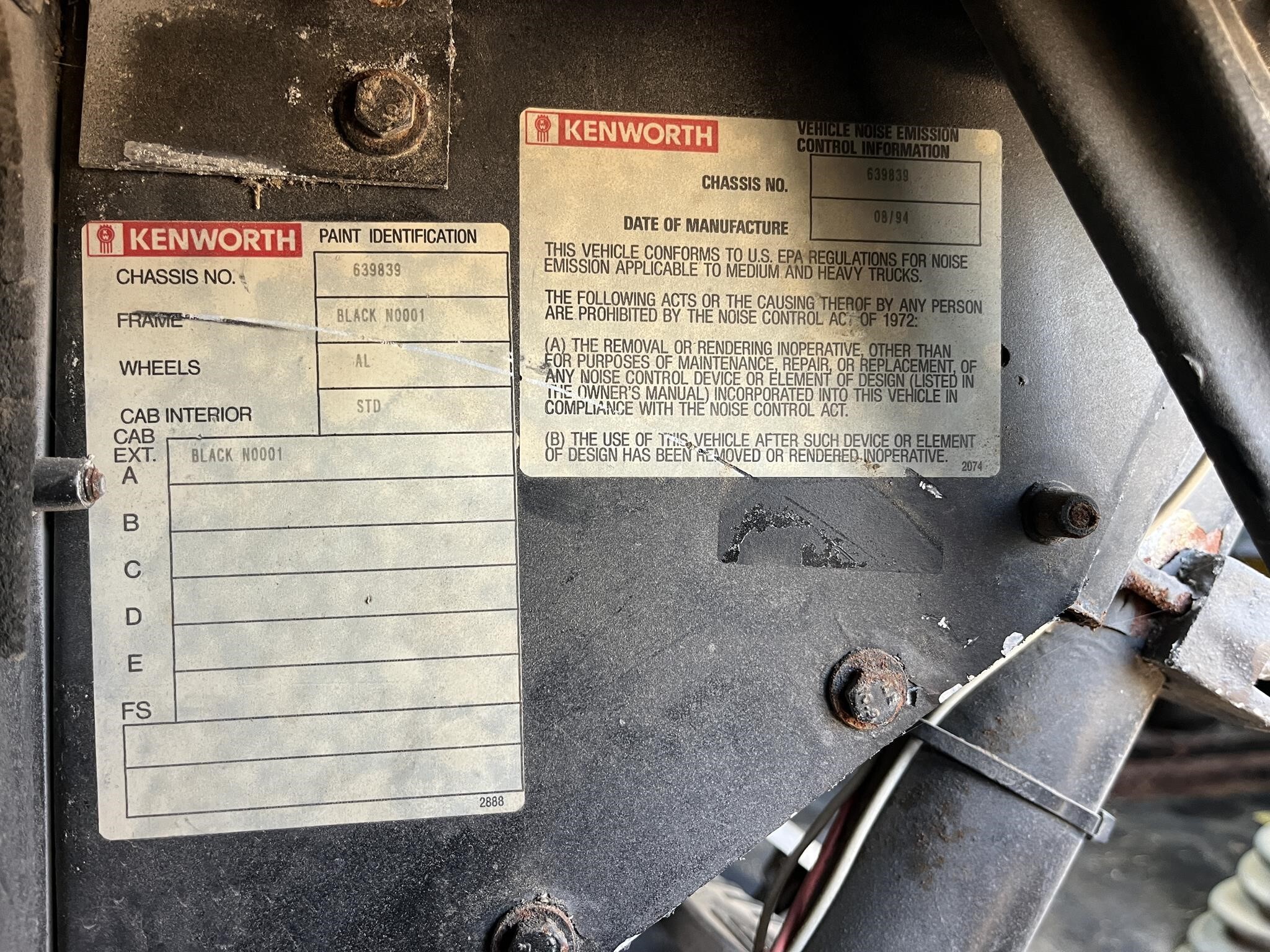1995 Kenworth T600 Semi Trucks/Trailer