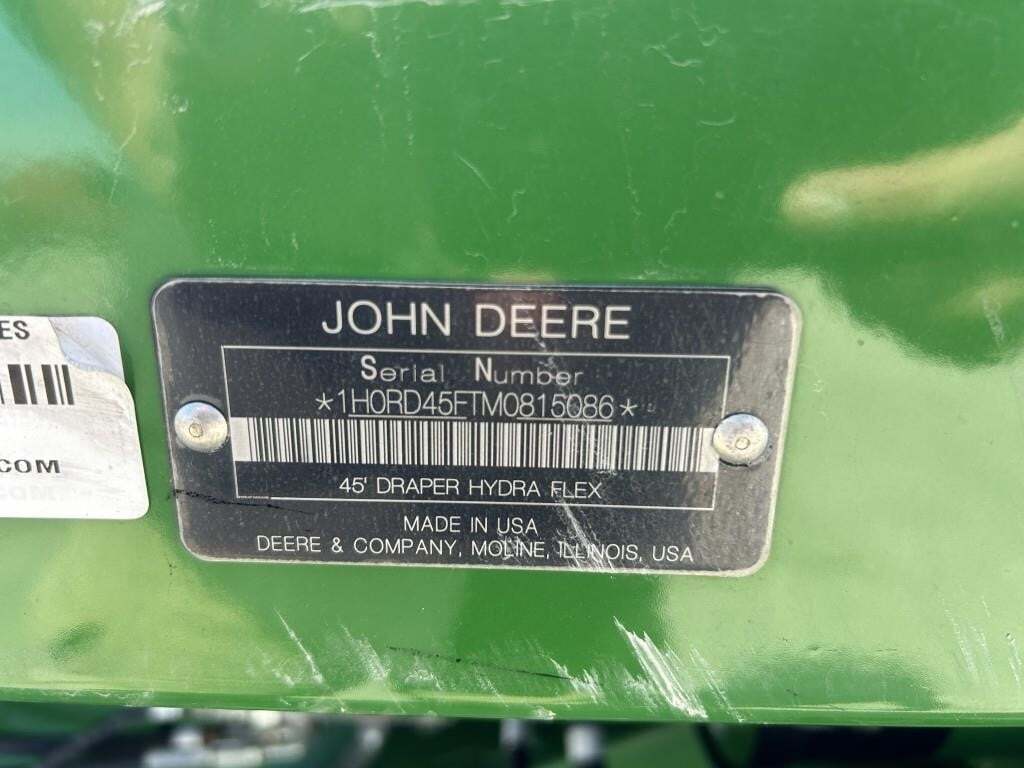 2021 John Deere RD45F Platform
