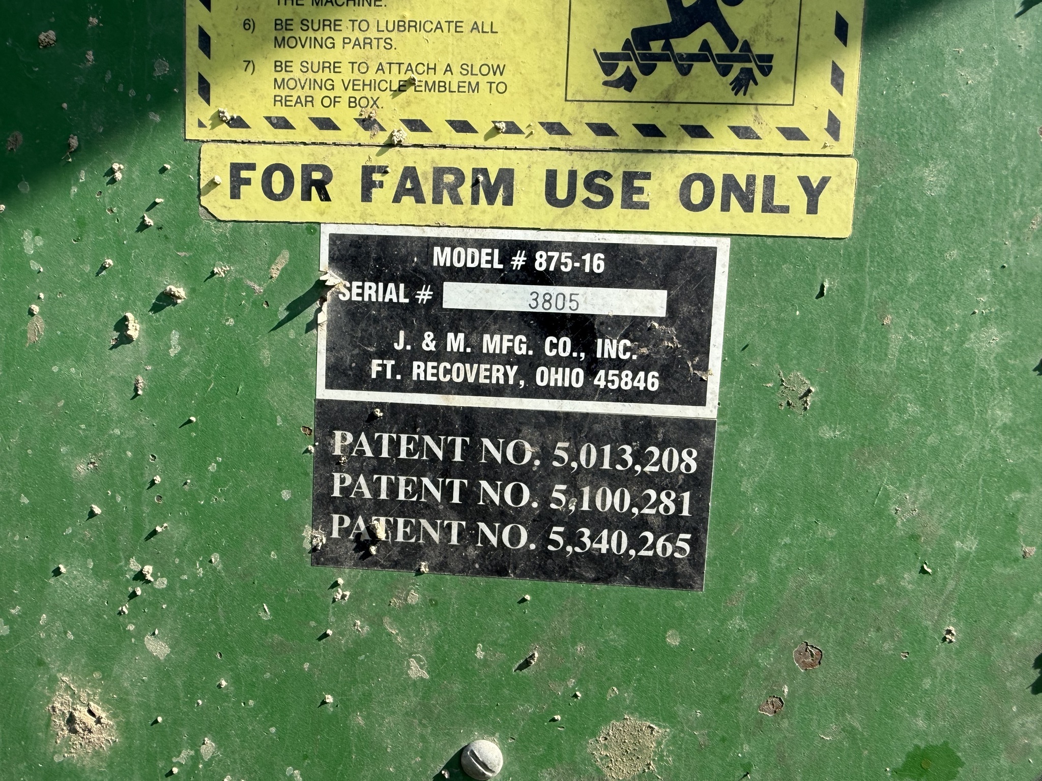  J&M 875-16 Grain Cart