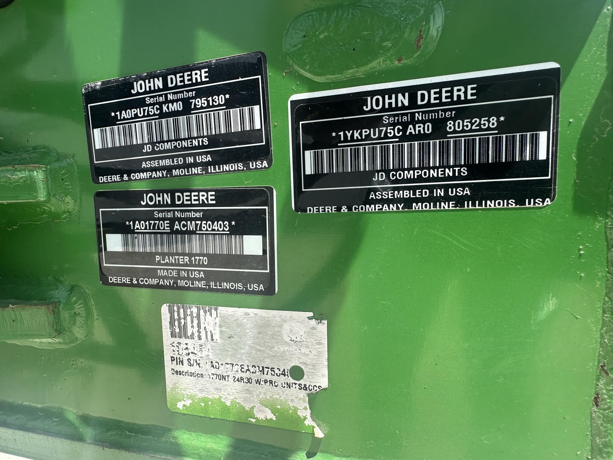 2013 John Deere 1770NT Planter