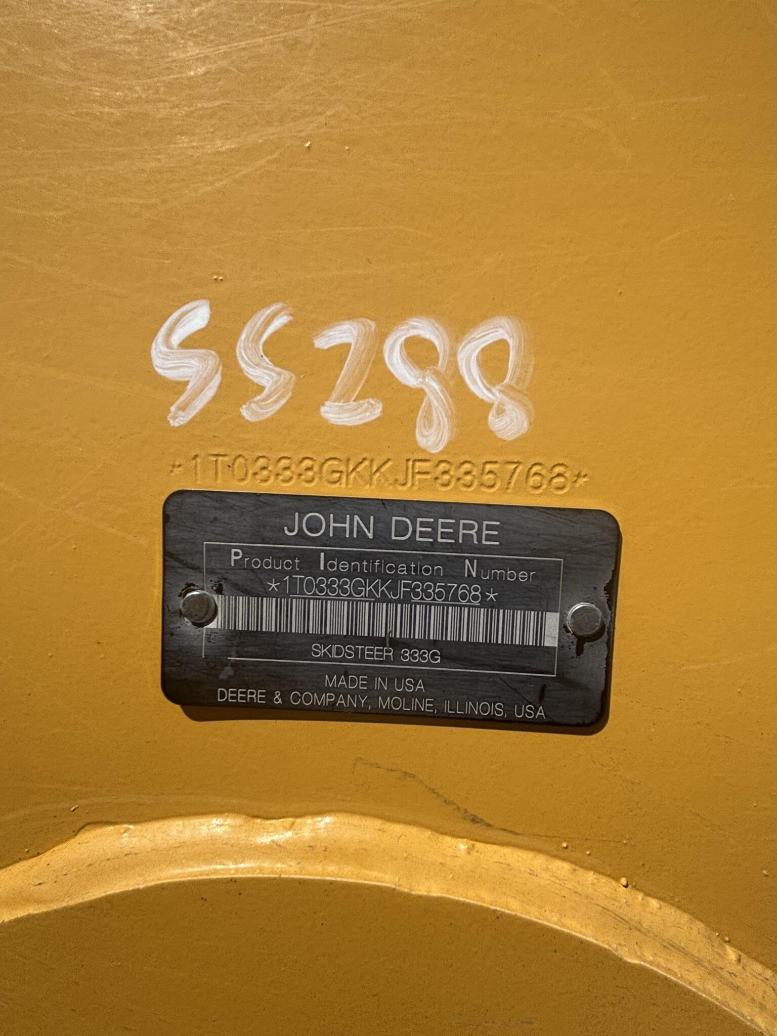 2018 Deere 333G Skid Steer