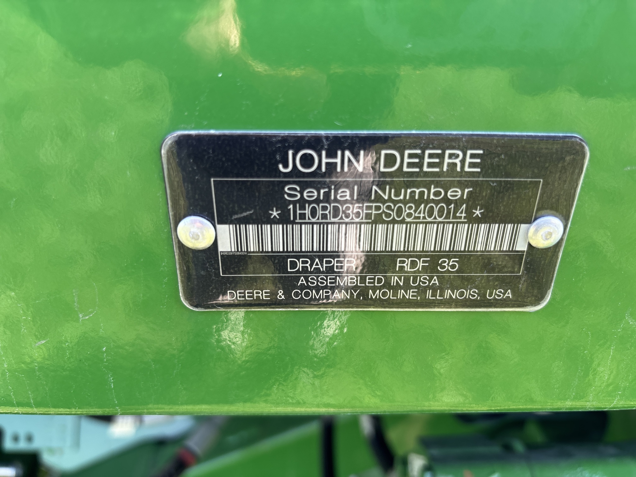 2026 John Deere RDF 35 Platform