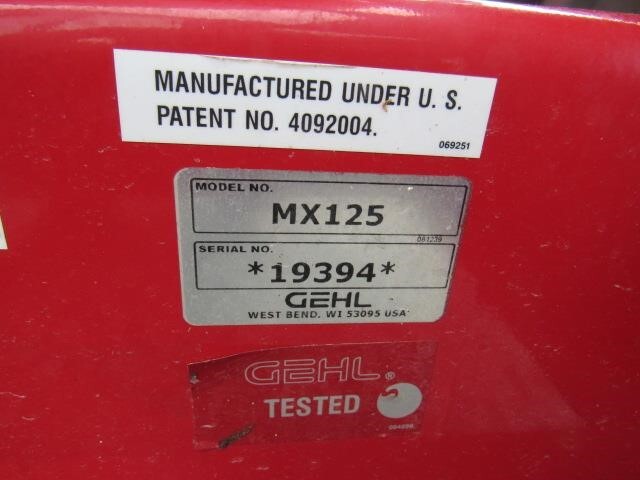  Gehl MX125 Grinders and Mixer
