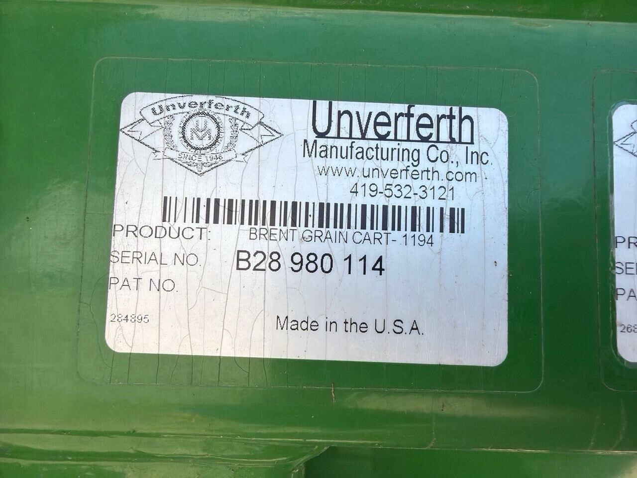 2011 Brent 1194 Grain Cart