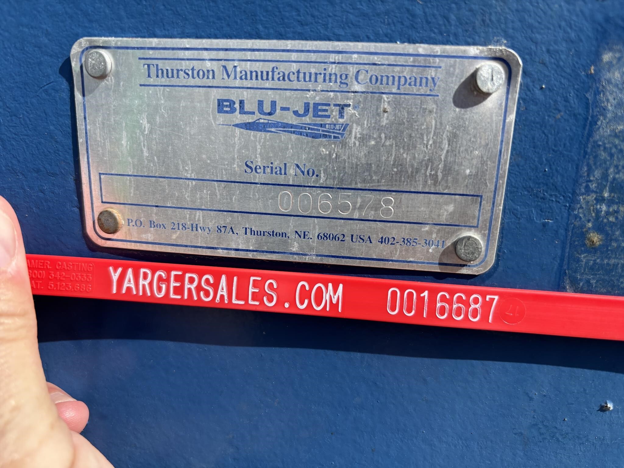  Blu-Jet Sub Tiller In-Line Ripper
