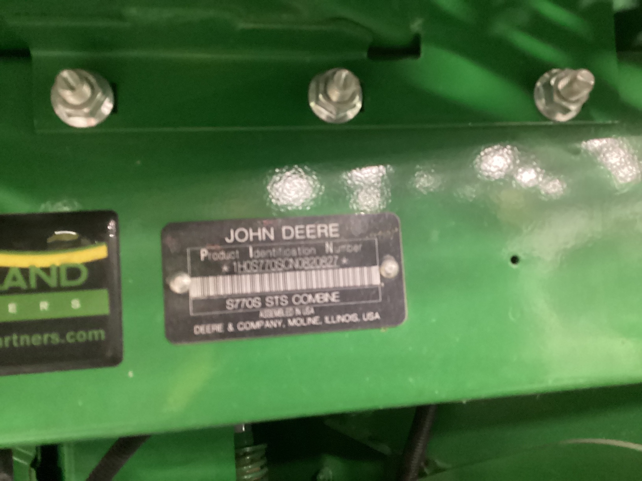2022 John Deere S770 Combine