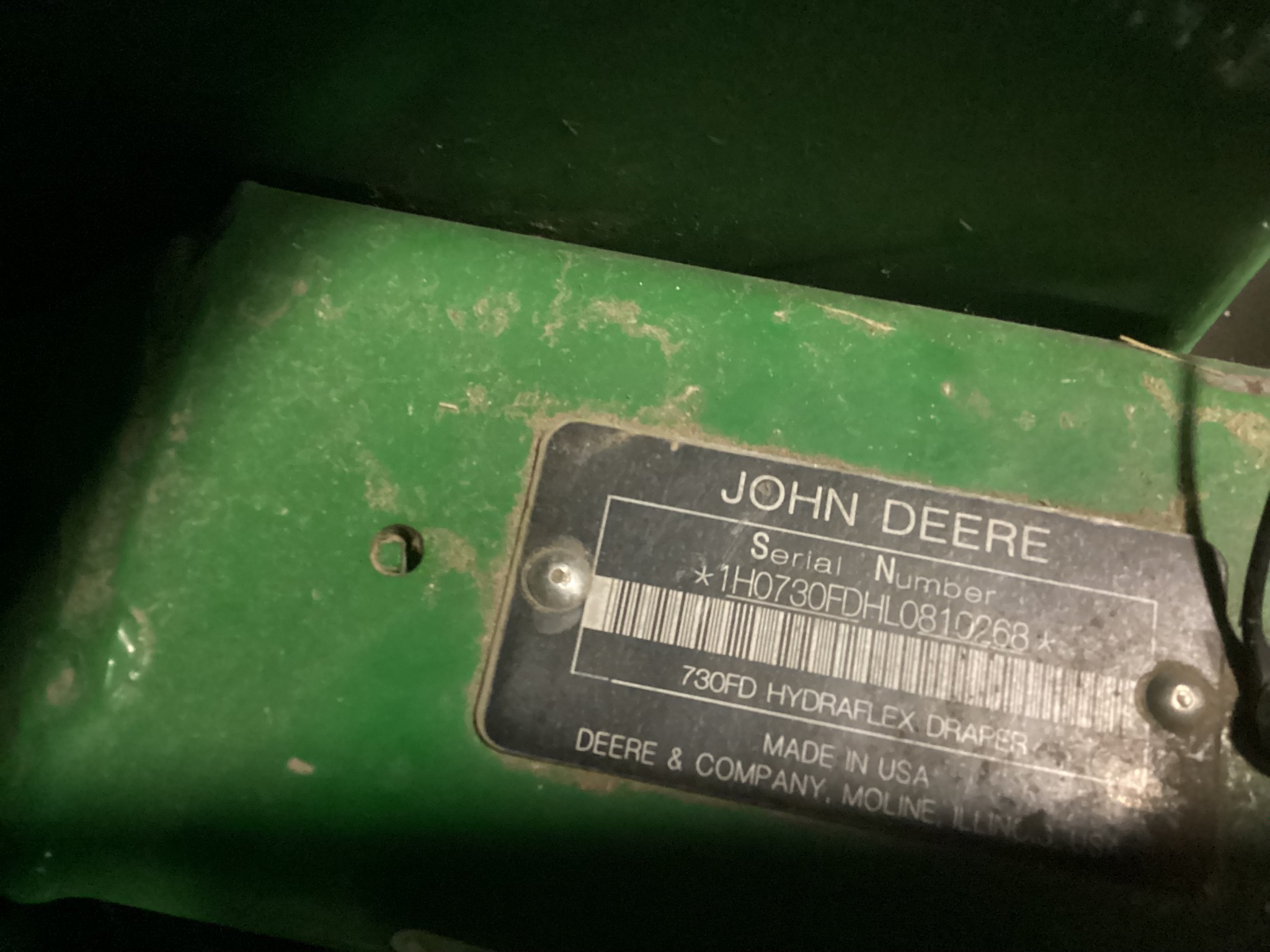 2020 John Deere 730FD Platform