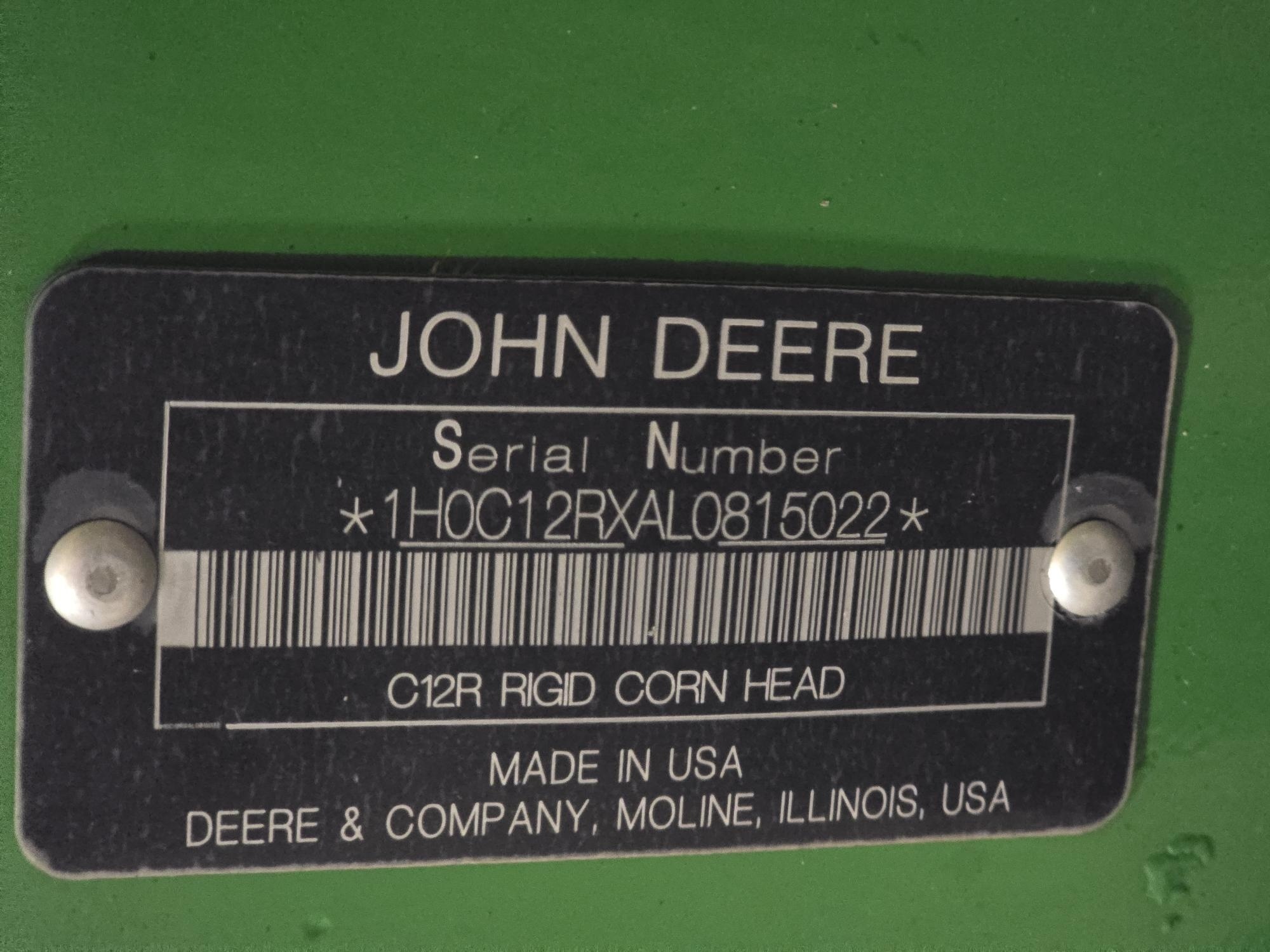 2021 John Deere C12R Corn Head