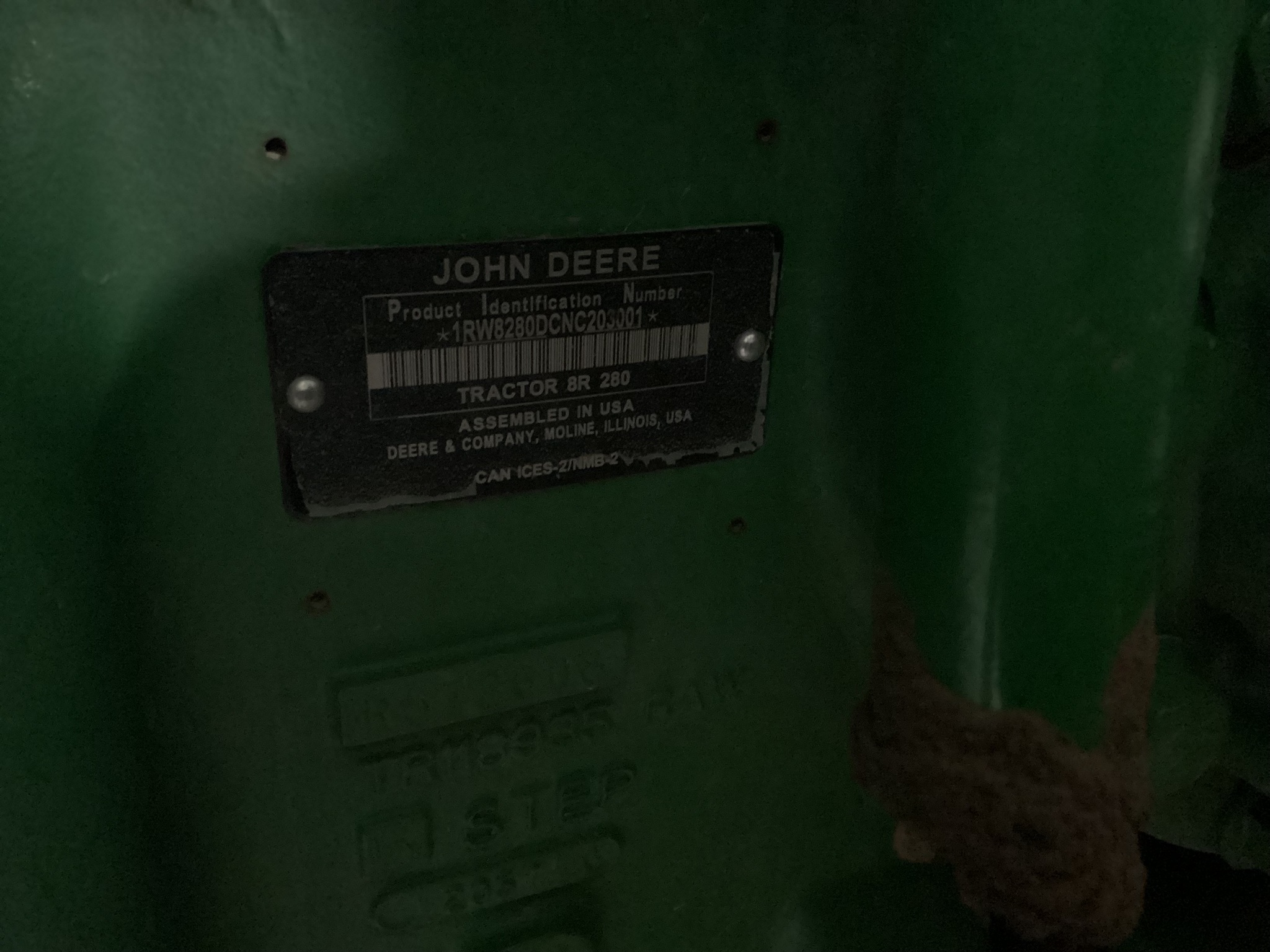 2022 John Deere 8R 280 Tractor