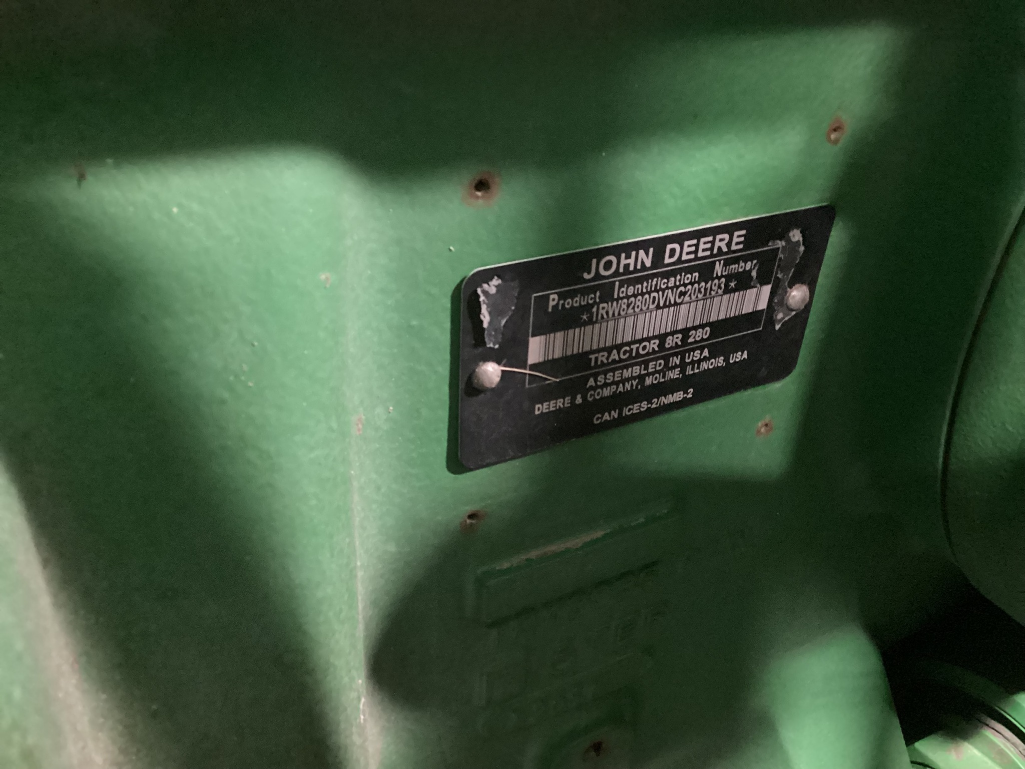 2022 John Deere 8R 280 Tractor