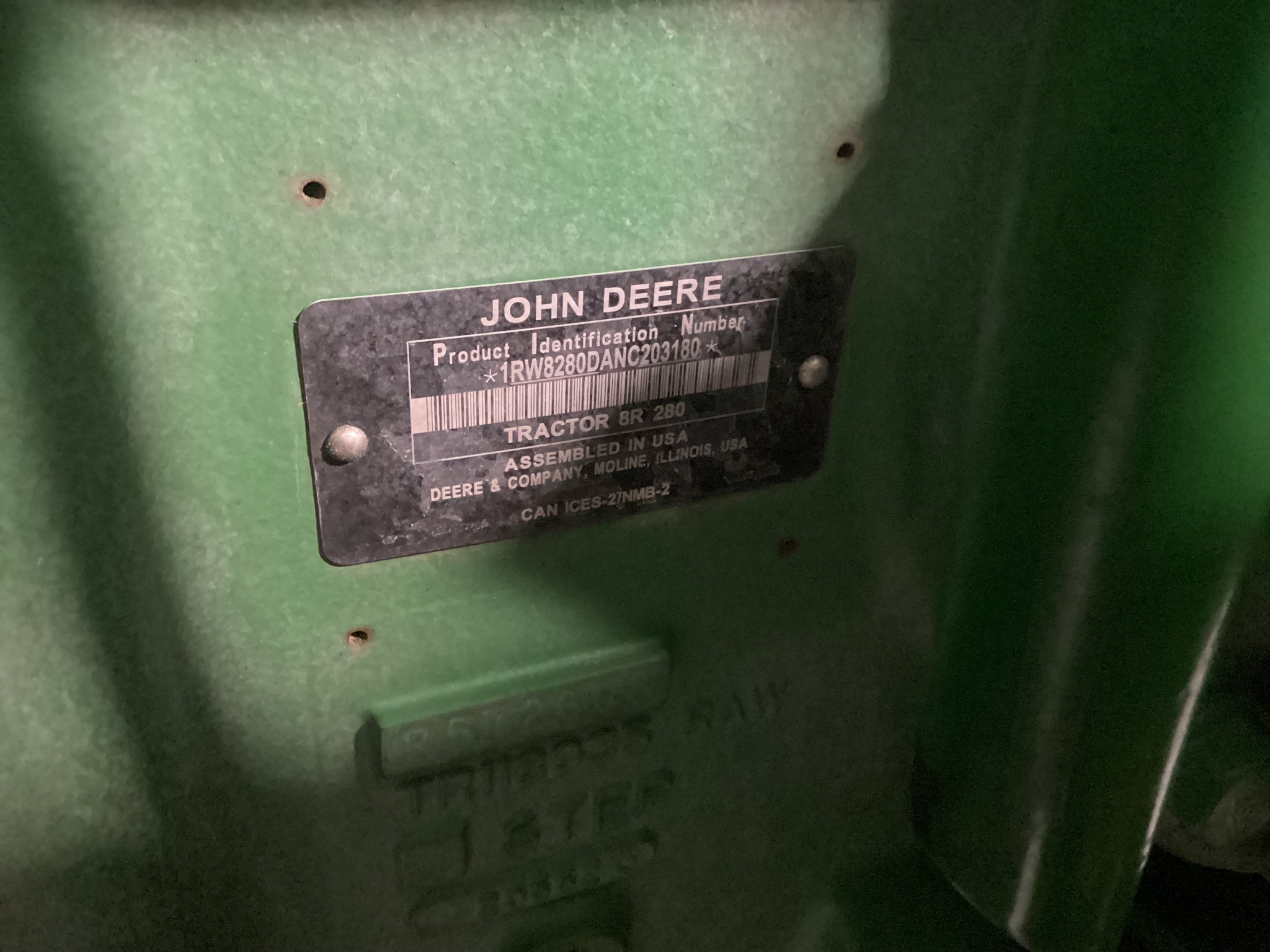 2022 John Deere 8R 280 Tractor