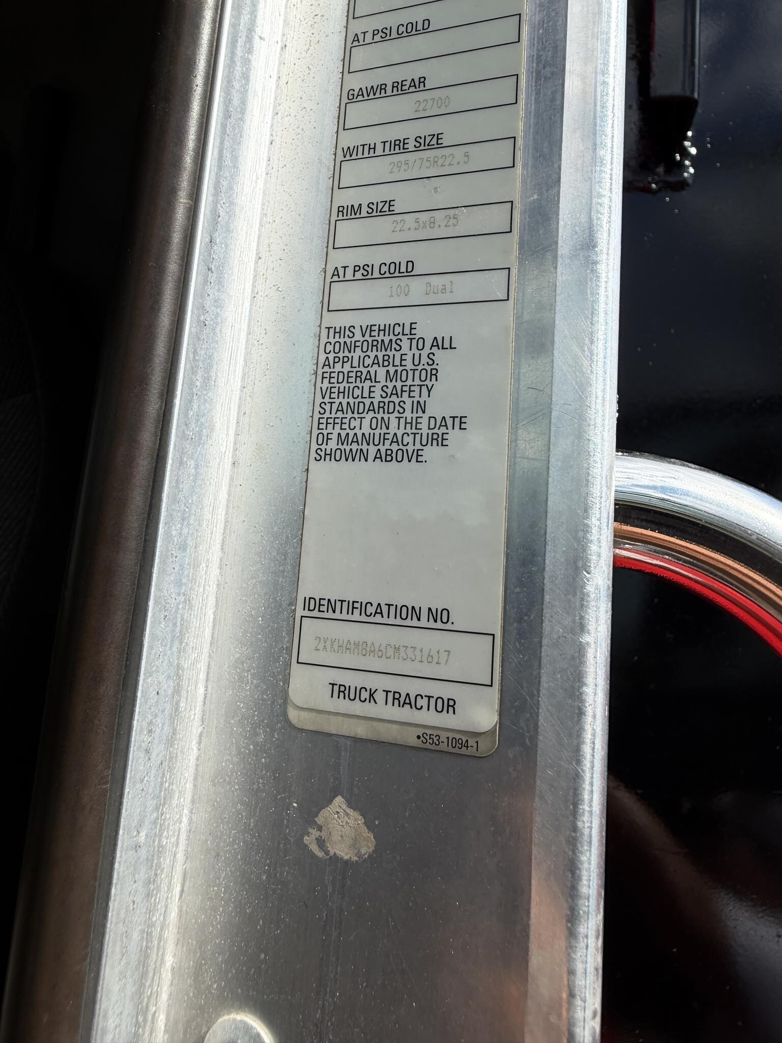 2012 Kenworth T370 Miscellaneous