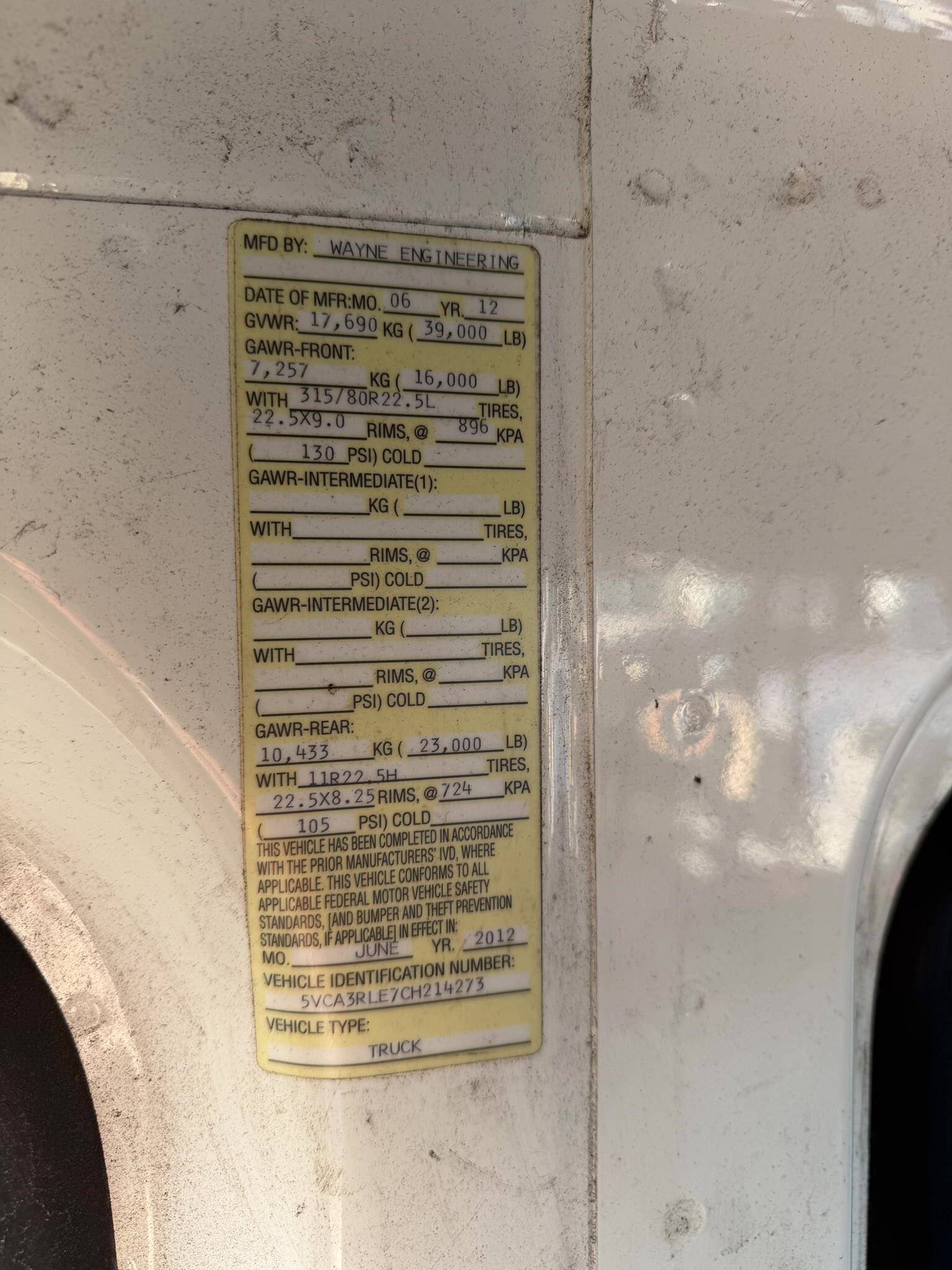 2012 AutoCar Xpeditor Semi Trucks/Trailer