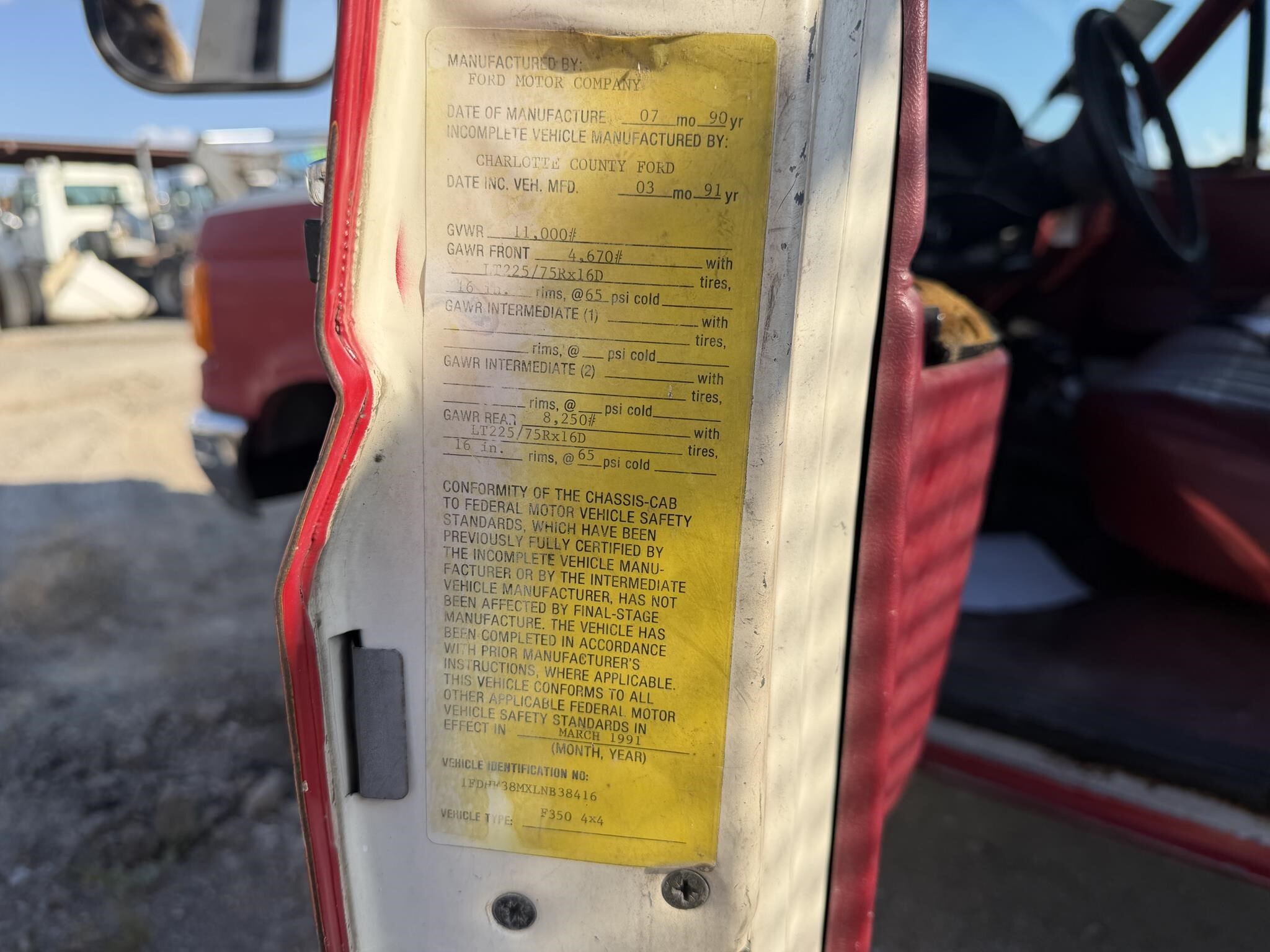 1990 Ford F SUPER DUTY Pickup