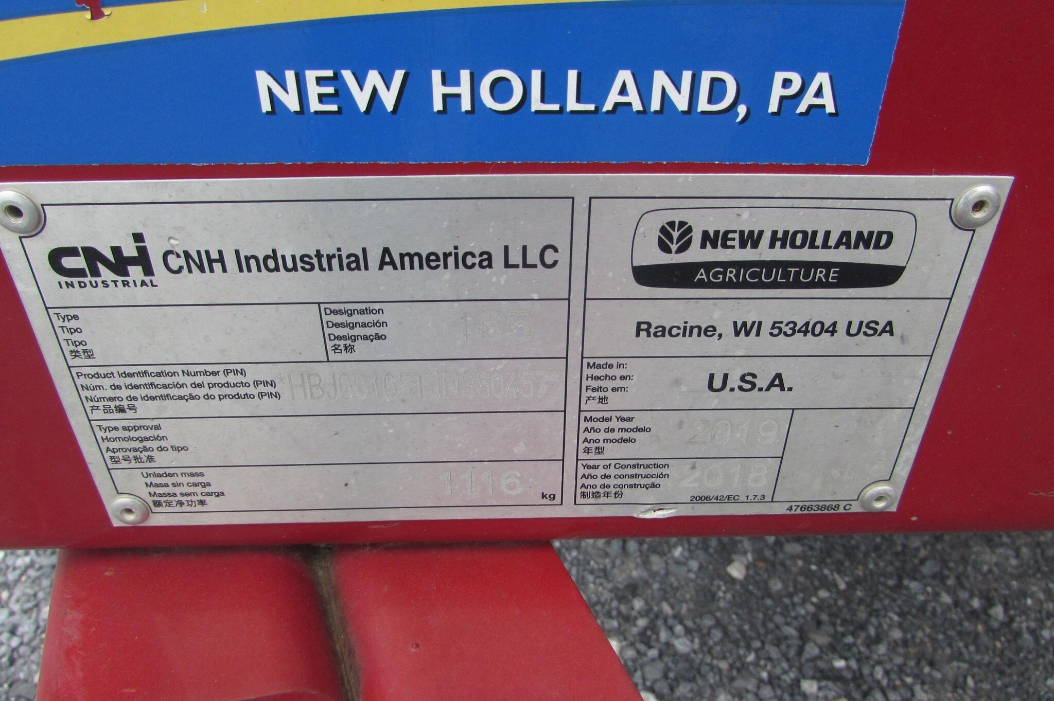 2018 New Holland 165 Manure Spreader