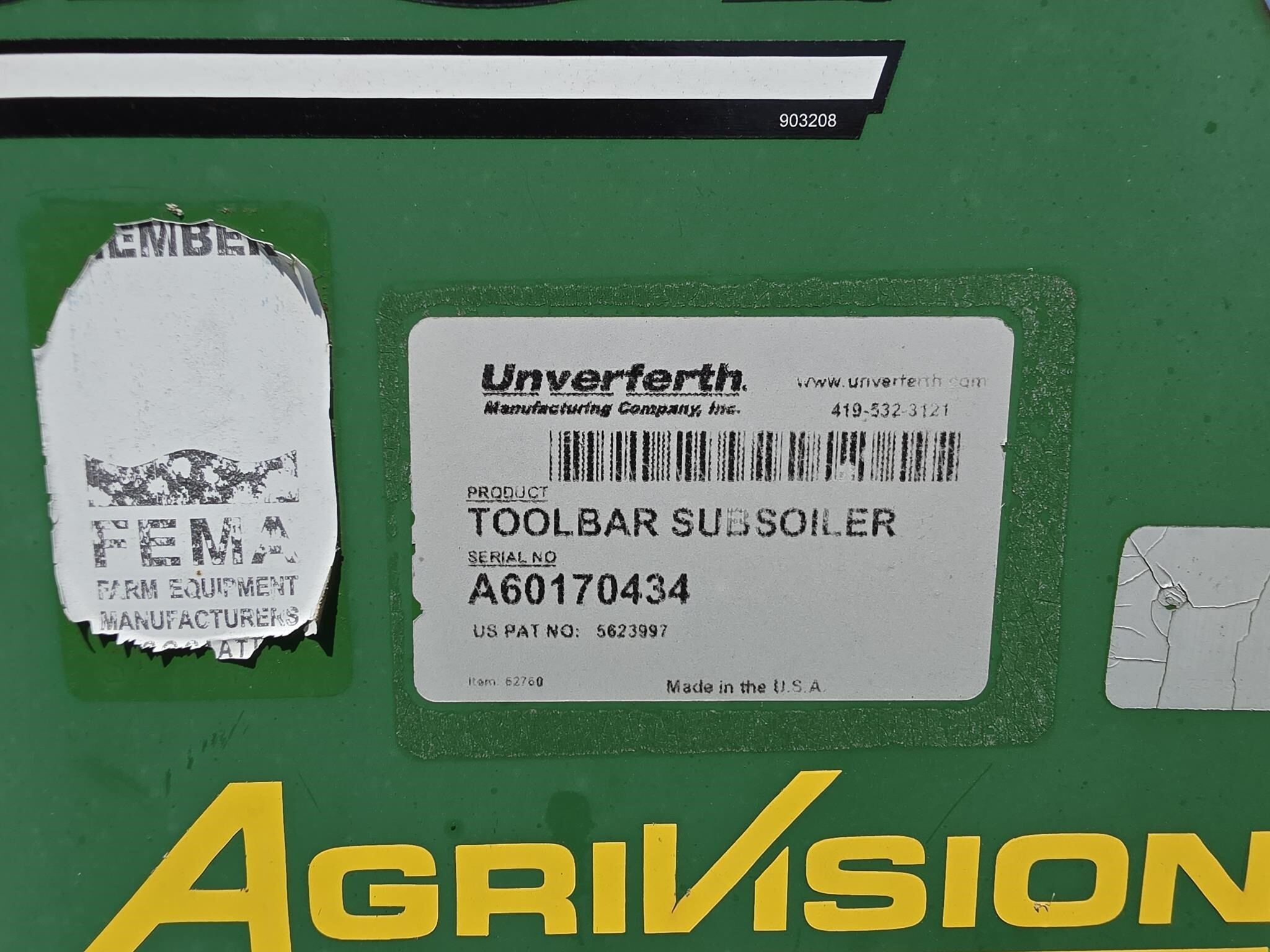 2015 Unverferth Zone-Builder In-Line Ripper