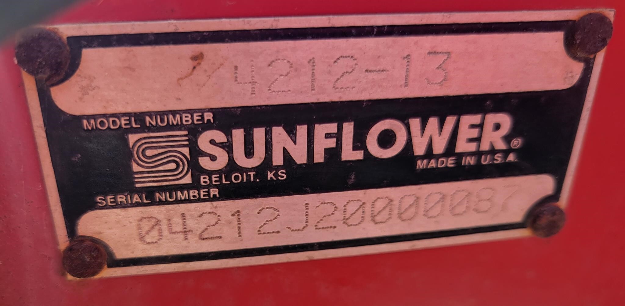 2000 Sunflower 4212-11 Disk Chisel