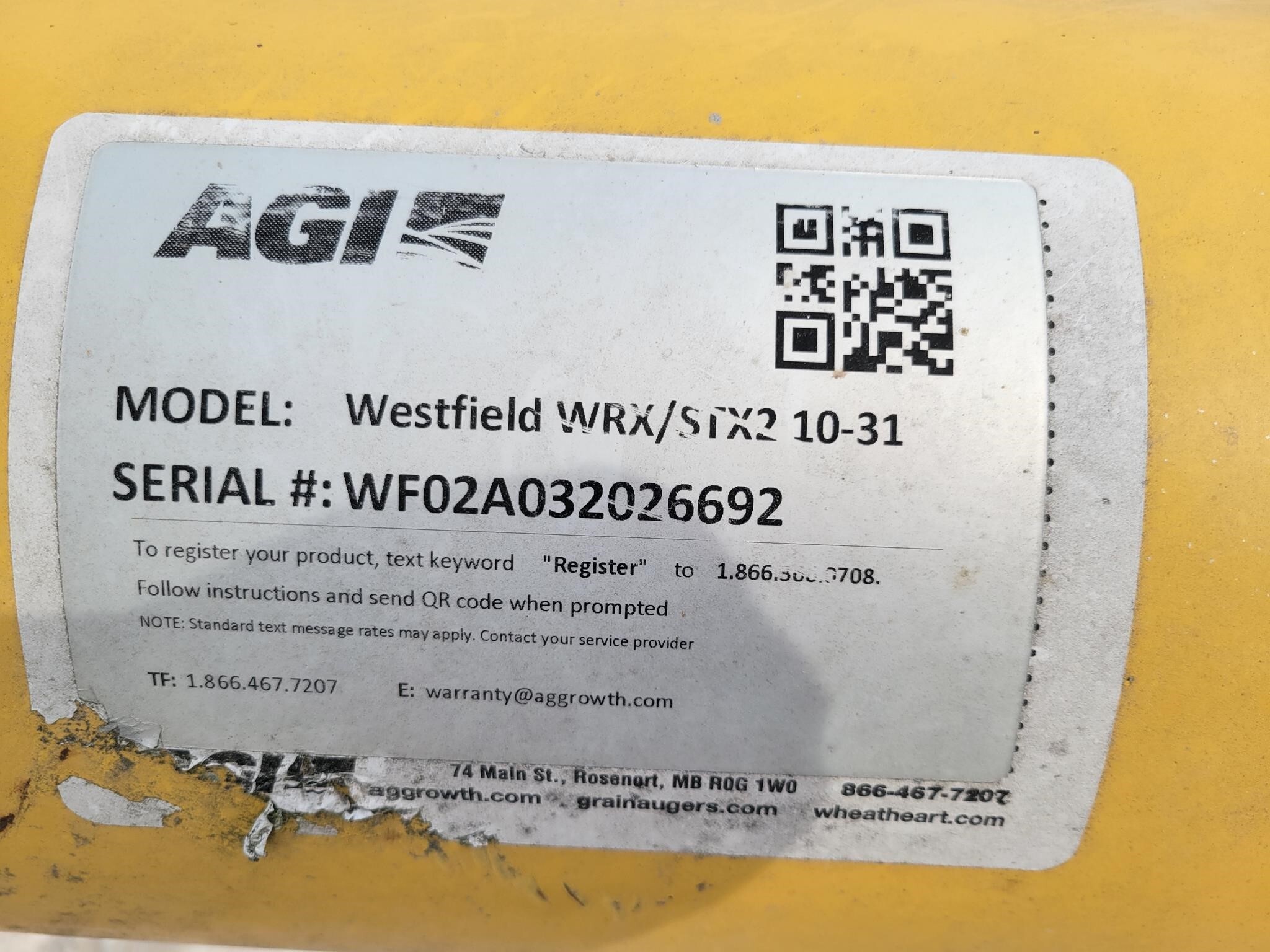  Westfield WRX10-31 Augers and Conveyor