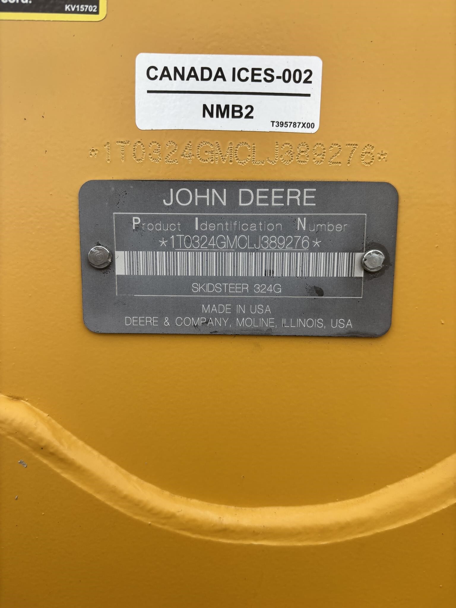 2020 Deere 324G Skid Steer