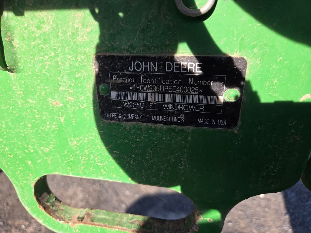 2014 John Deere W235 Self-Propelled Windrowers and Swather