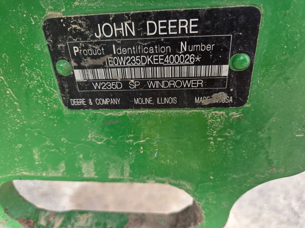 2014 John Deere W235 Self-Propelled Windrowers and Swather