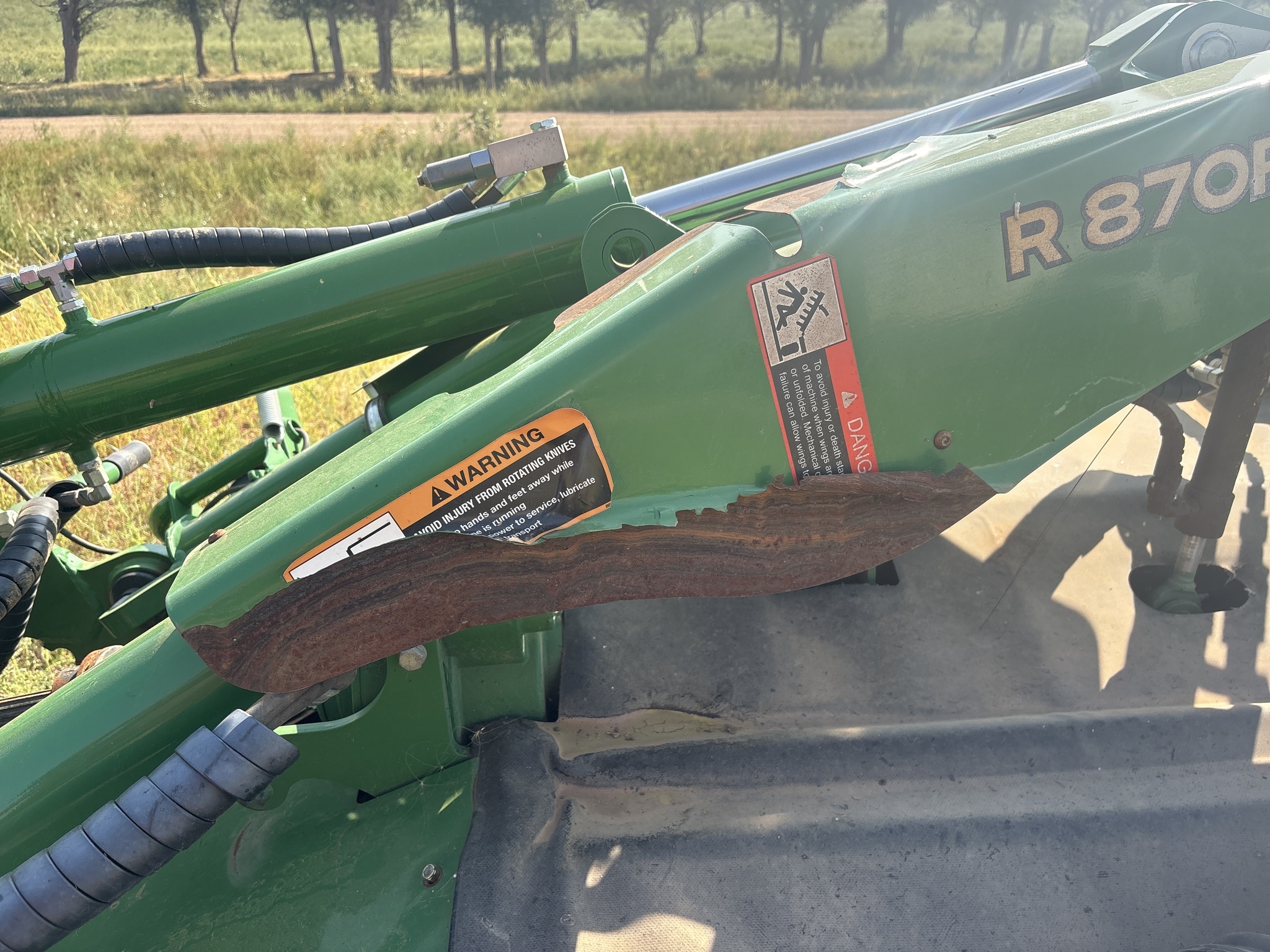 2018 John Deere R870R Disk Mower