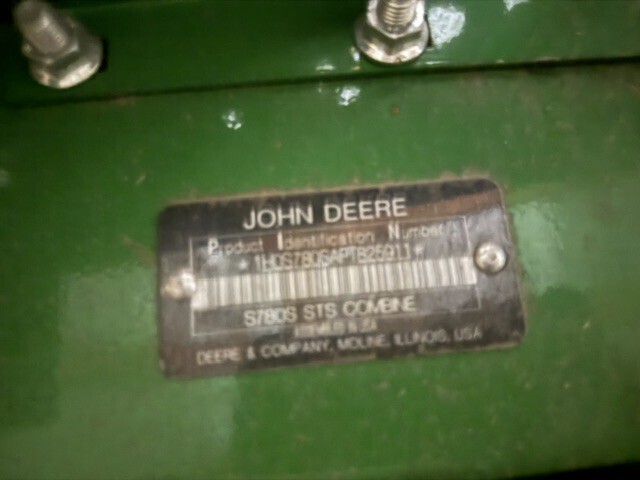 2023 John Deere S780 Combine