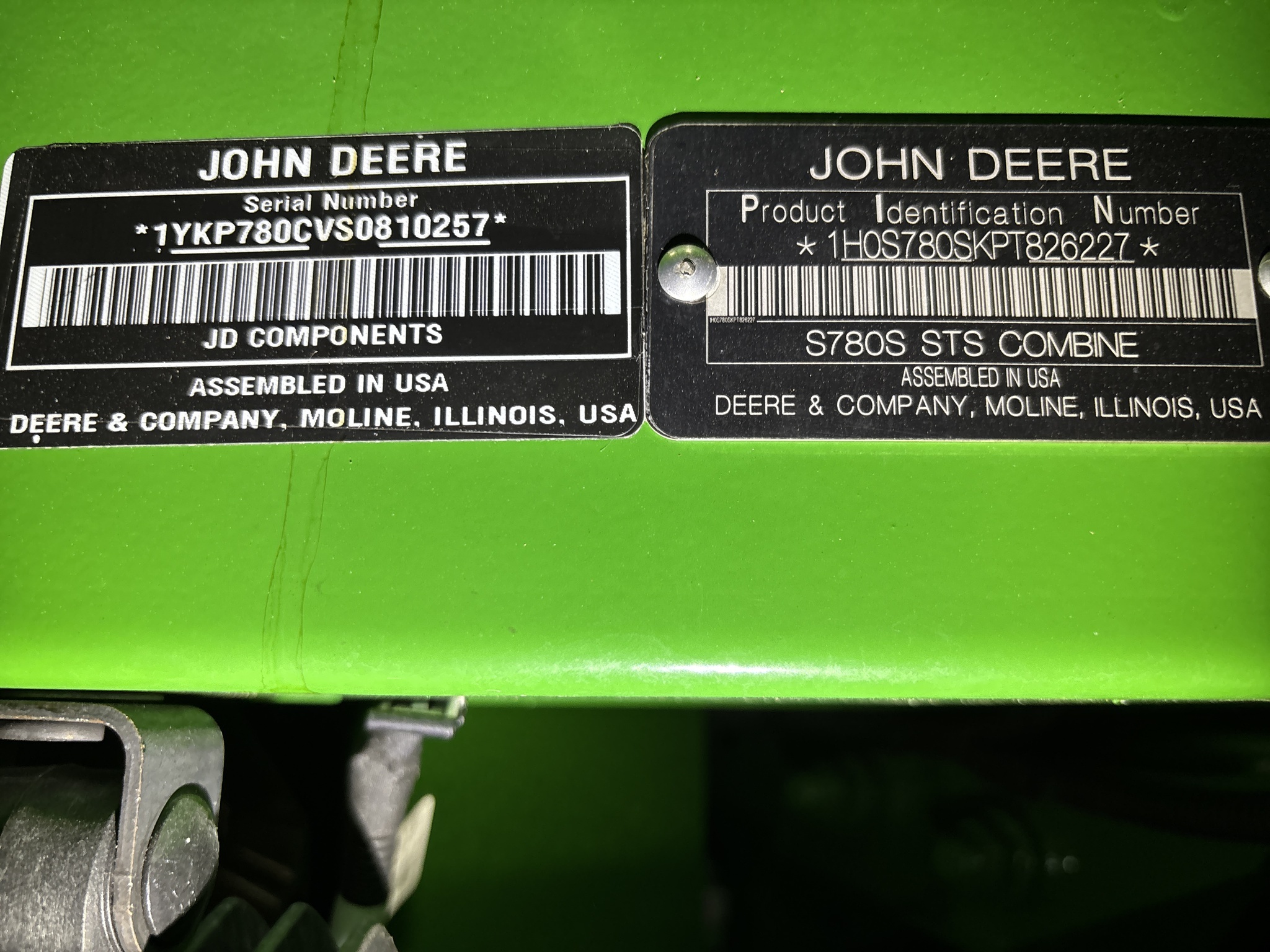 2023 John Deere S780 Combine
