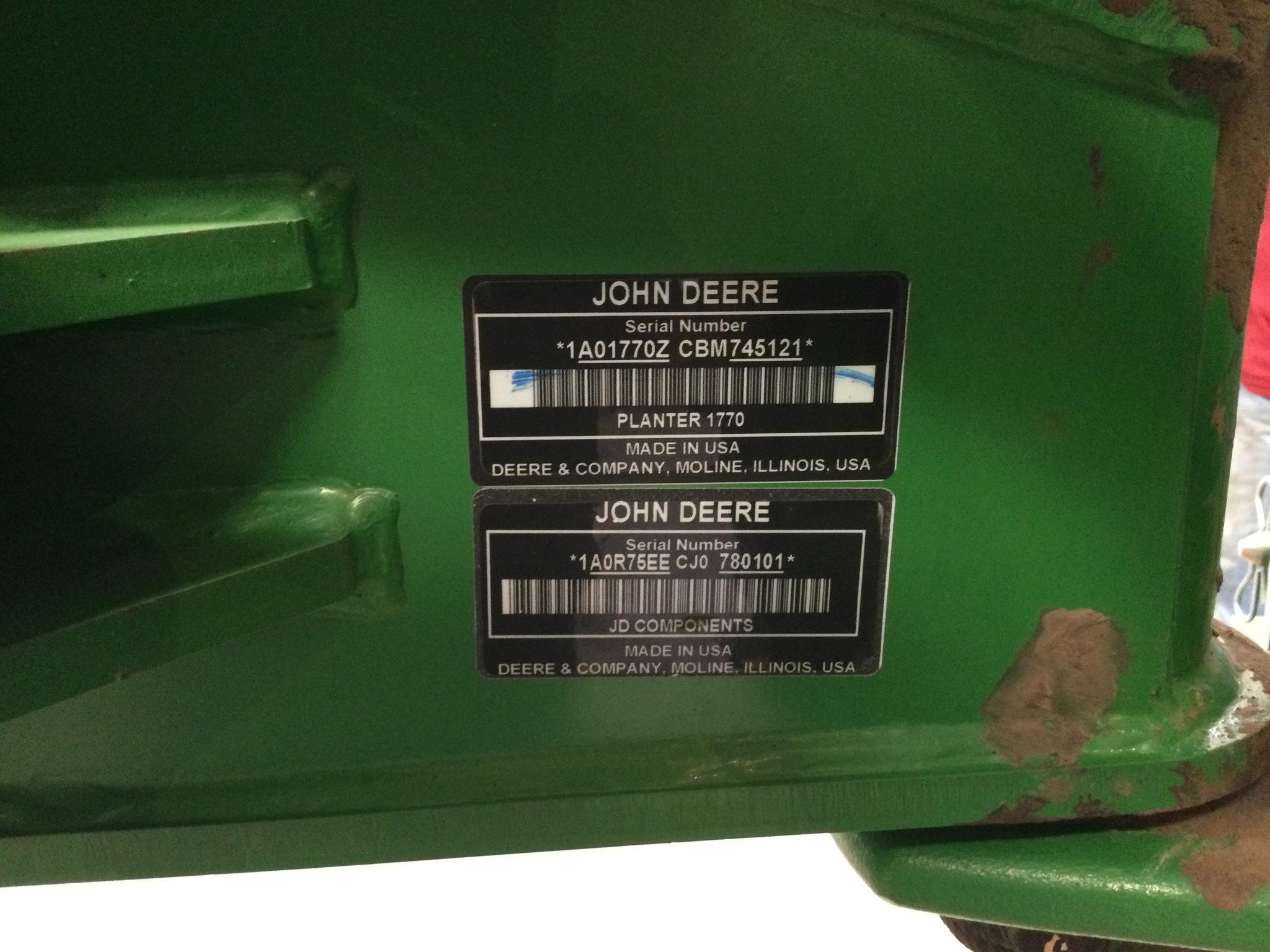 2012 John Deere 1770NT CCS Planter
