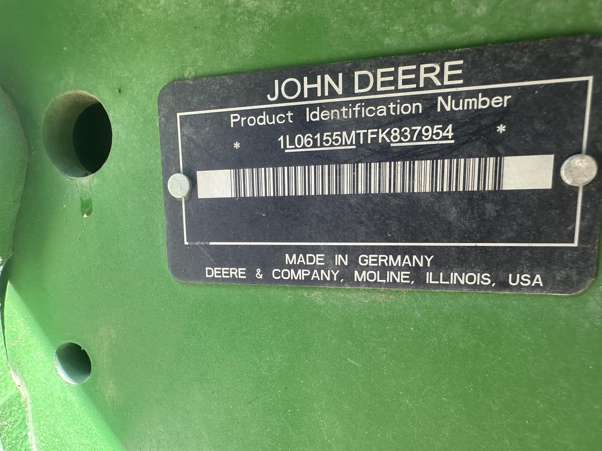  John Deere 6155M Tractor