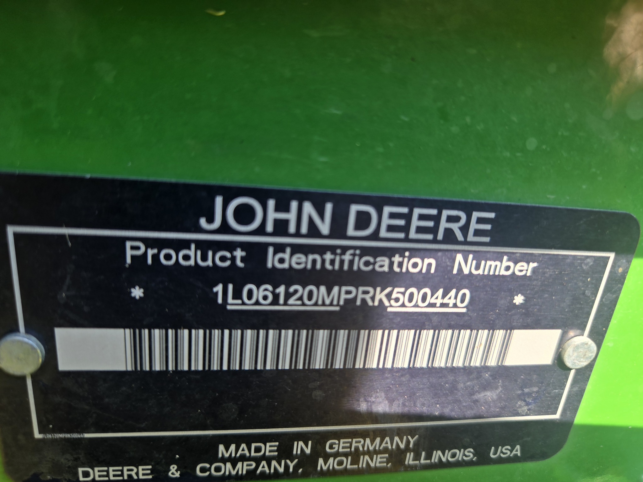 2025 John Deere 6120M Tractor