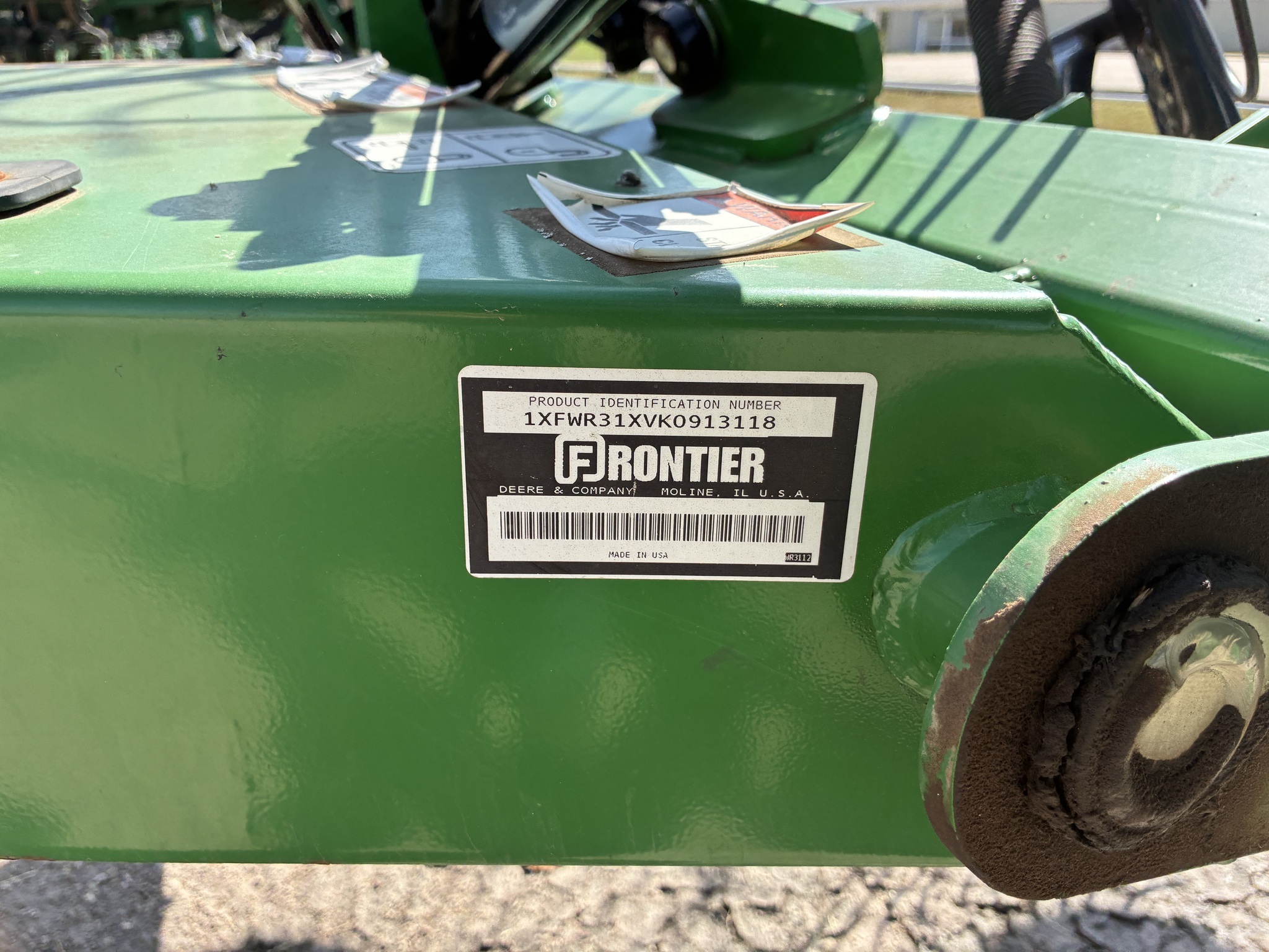 2019 Frontier WR3112 Rake