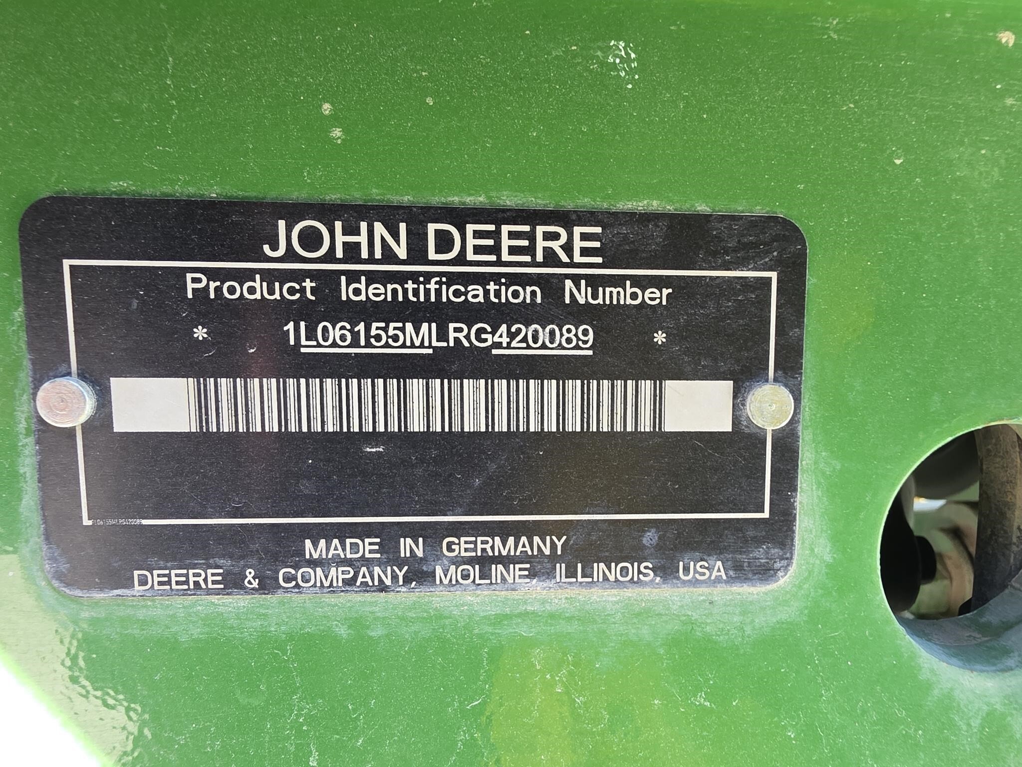 2024 John Deere 6155M Tractor