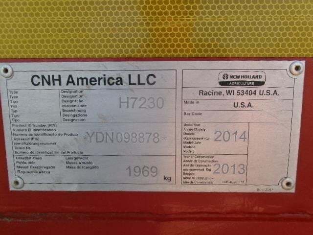 2013 New Holland H7230 Mower Conditioner