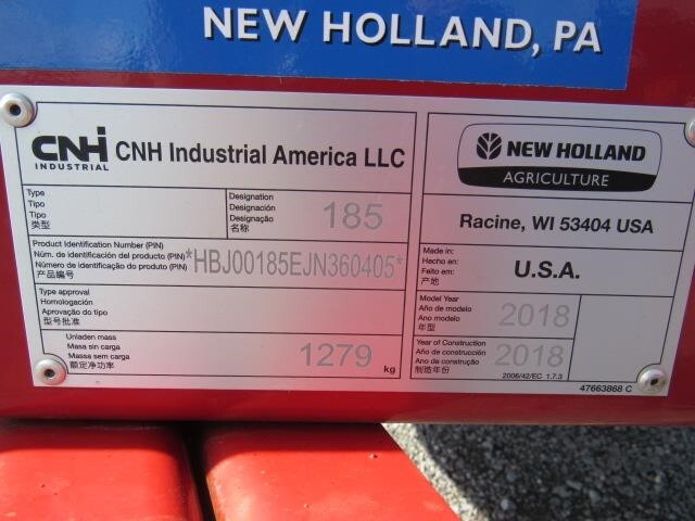 2018 New Holland 185 Manure Spreader