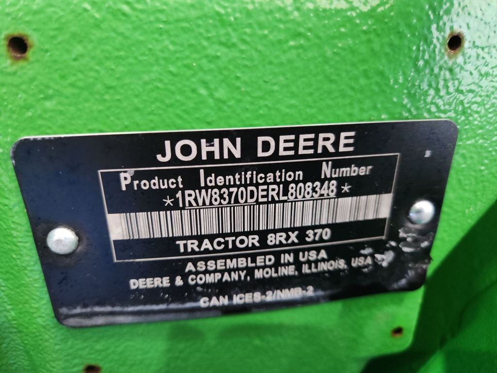 2024 John Deere 8RX 370 Tractor