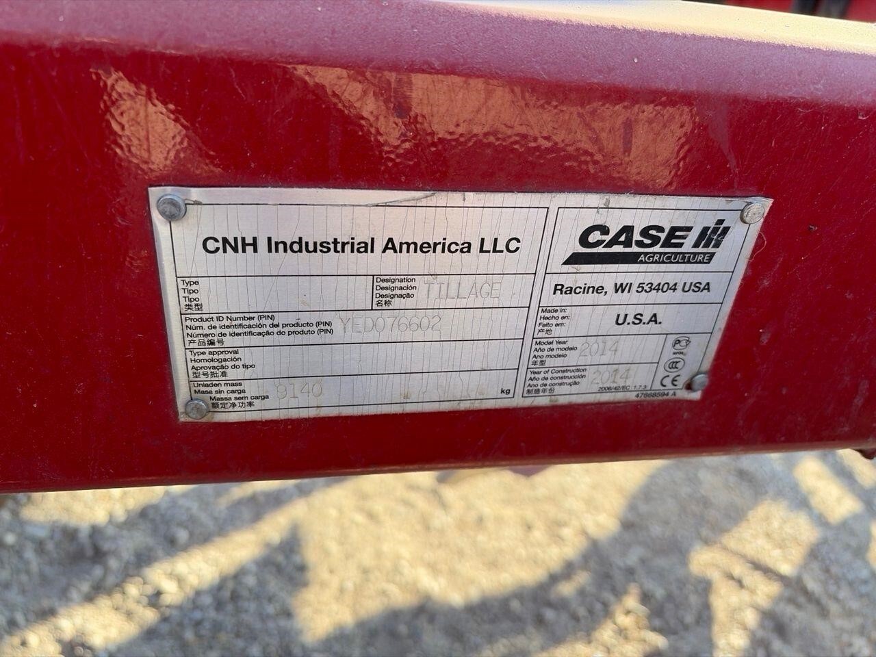 2014 Case IH Ecolo-Tiger 875 Disk Chisel