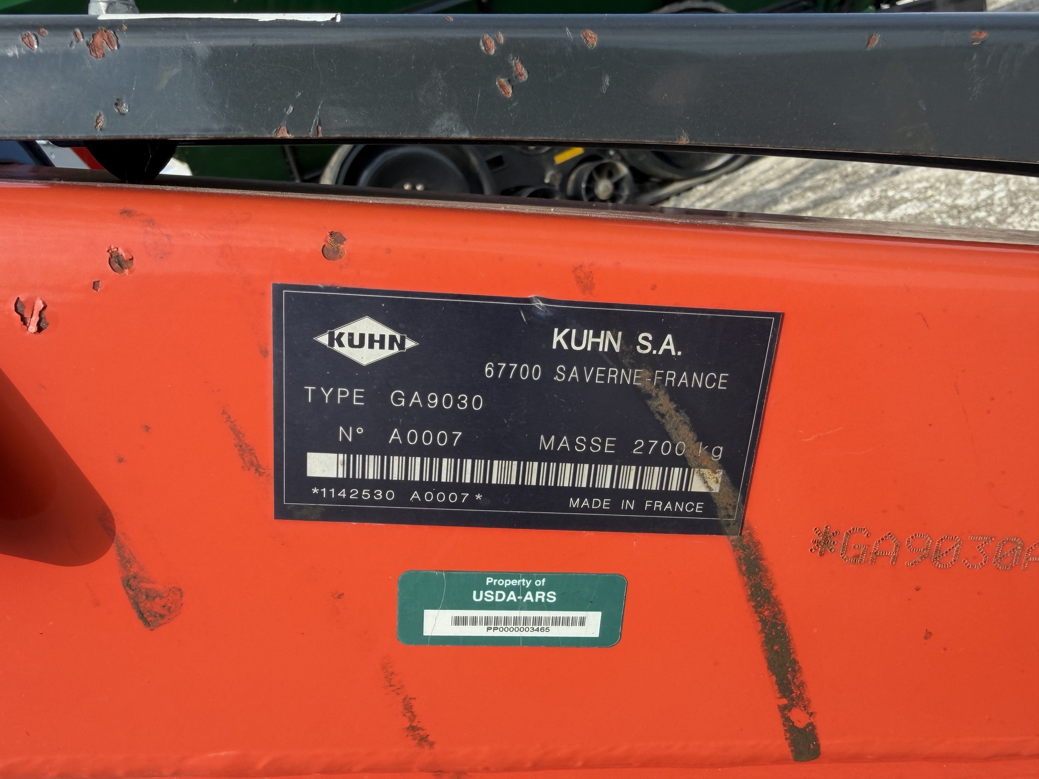 2017 Kuhn GA9030 Rake