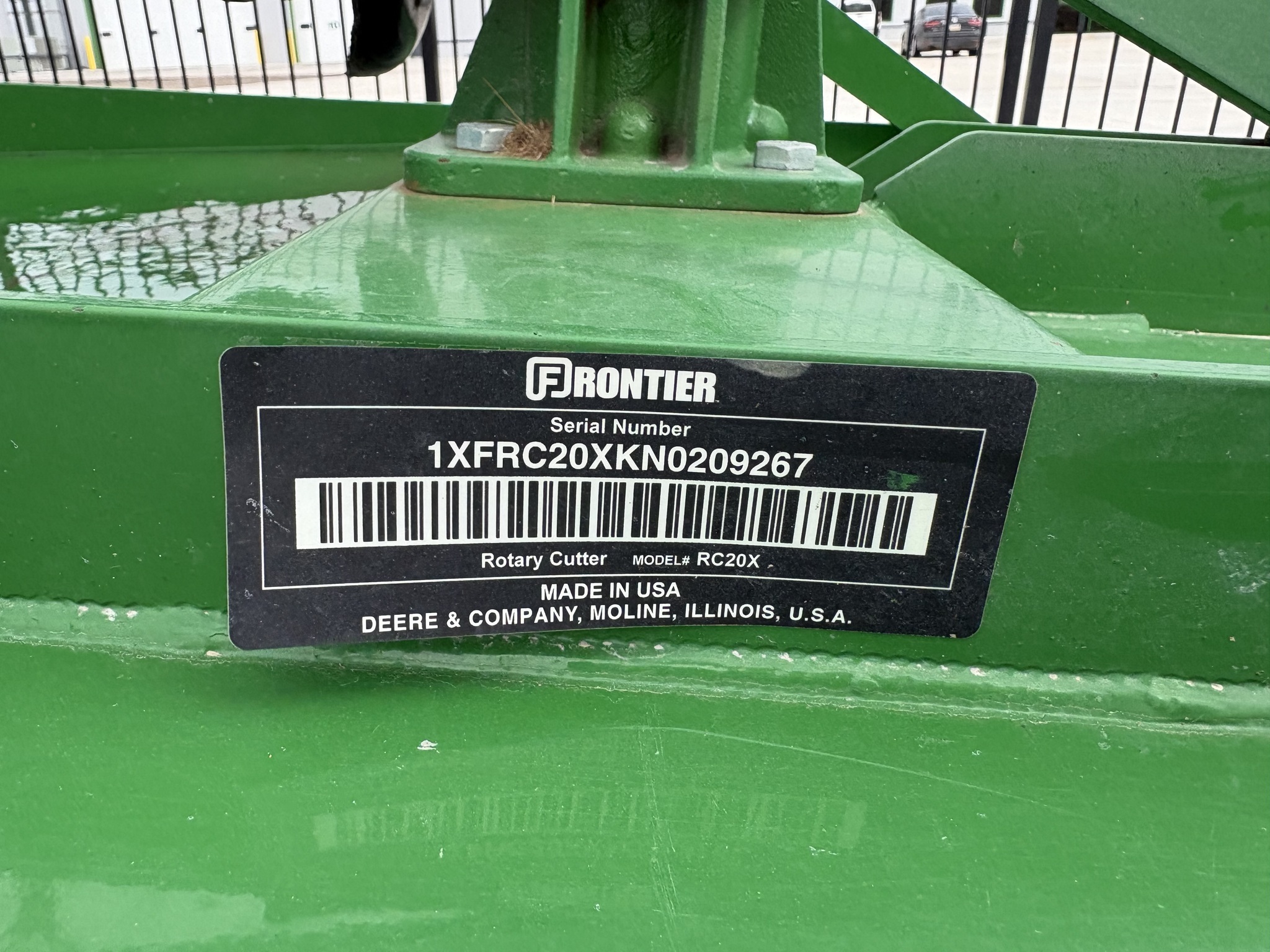 2021 Frontier RC2060 Rotary Cutter