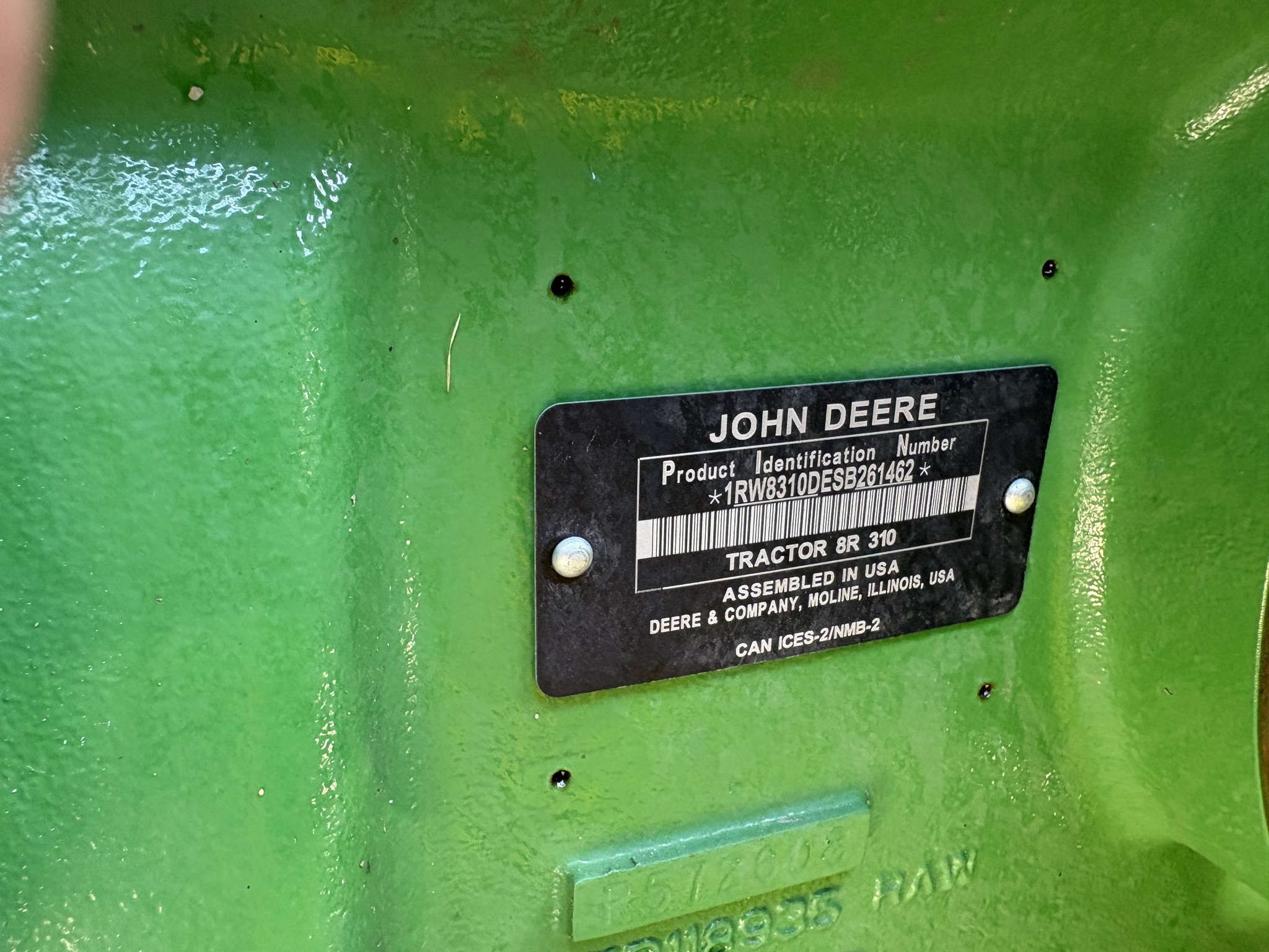 2025 John Deere 8R 310 Tractor