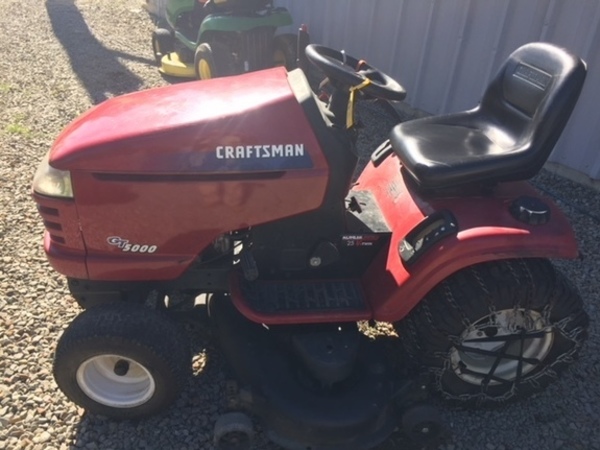 Used Craftsman Gt5000 Lawn And Garden For Machinery Pete Craftsman Gt5000 Lawn Tractor Production Date Of 9 13 2004 Brand New Predator 22hp Engine Less Than 1 Hour On It Cranks First Try